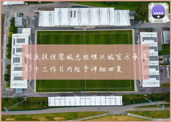 网友投诉蓉城总经理兴城官方承诺15个工作日内给予详细回复